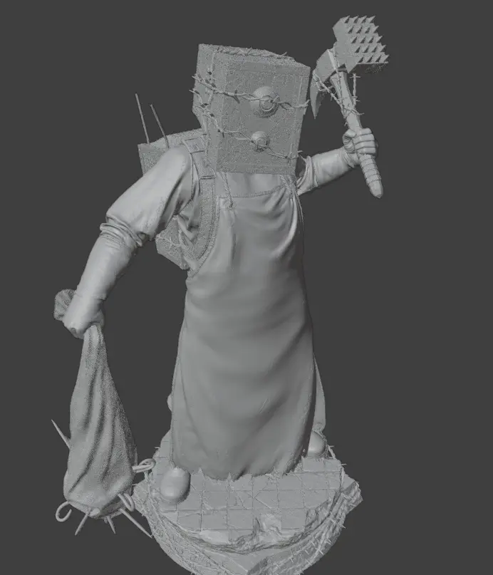 The Kepper Statue | The Evil Within Fanart von VS3D SFW The Kepper statue,3d printed,The Evil Within statue,3d printed figure,3d printed statue