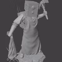 The Kepper Statue | The Evil Within Fanart von VS3D SFW The Kepper statue,3d printed,The Evil Within statue,3d printed figure,3d printed statue