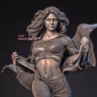 Supergirl Statue | DC Fanart von VX-Labs SFW,NSFW 3d printed statue,3d printed,nsfw statue,3d printed figure,Supergirl Statue,DC Statue