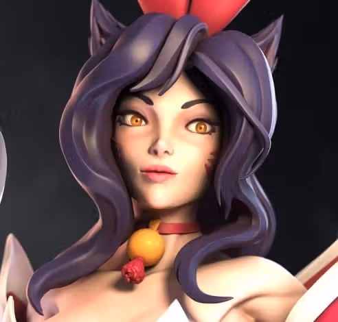 Ahri Bunny Statue | League of Legends Fan Art by Azerama SFW,NSFW 3d printed,3d printed statue,nsfw statue,Ahri Bunny statue,league of legends statue