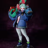 Figura Rebecca | Cyberpunk Edgerunners Fanart autorstwa Gatsu SFW,NSFW,Futa 3d printed statue,3d printed,nsfw statue,futa statue,Rebecca Statue,Cyberpunk Edgerunners statue,futa figurines,futanari figurines,futanari statue,furry statue