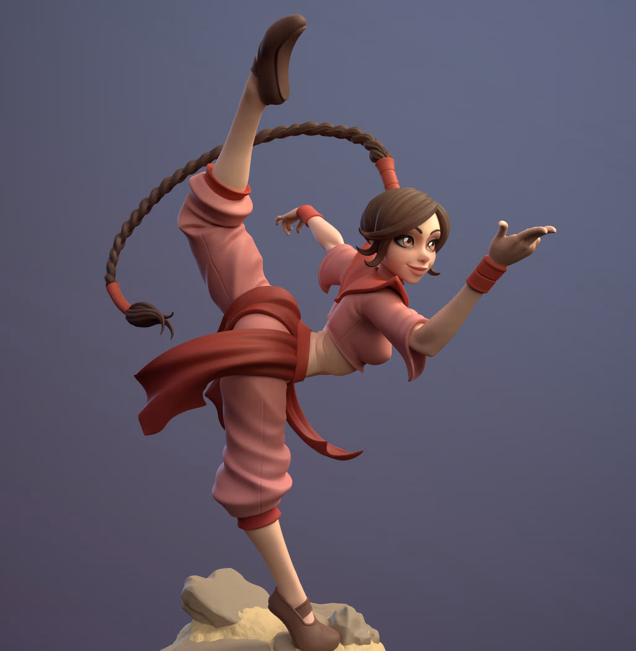 Statua Ty Lee | Avatar Last Airbender Fan art di Dinamuuu3d SFW,NSFW 3d printed statue,3d printed,Ty Lee Statue ,3d printed figure,nsfw statue,Avatar Last Airbender statue