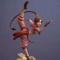 Statua Ty Lee | Avatar Last Airbender Fan art di Dinamuuu3d SFW,NSFW 3d printed statue,3d printed,Ty Lee Statue ,3d printed figure,nsfw statue,Avatar Last Airbender statue