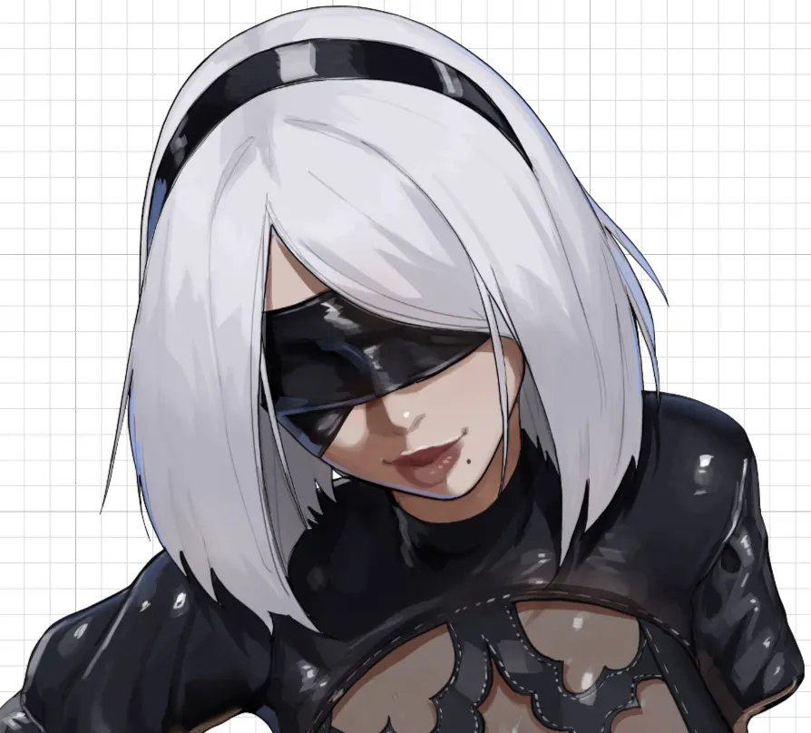 Autocollant 2B NieR Top Down | NieR: Automata Autocollant en vinyle SFW,NSFW 2B sticker,nsfw sticker,NieR: Automata stickers