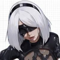 Autocollant 2B NieR Top Down | NieR: Automata Autocollant en vinyle SFW,NSFW 2B sticker,nsfw sticker,NieR: Automata stickers