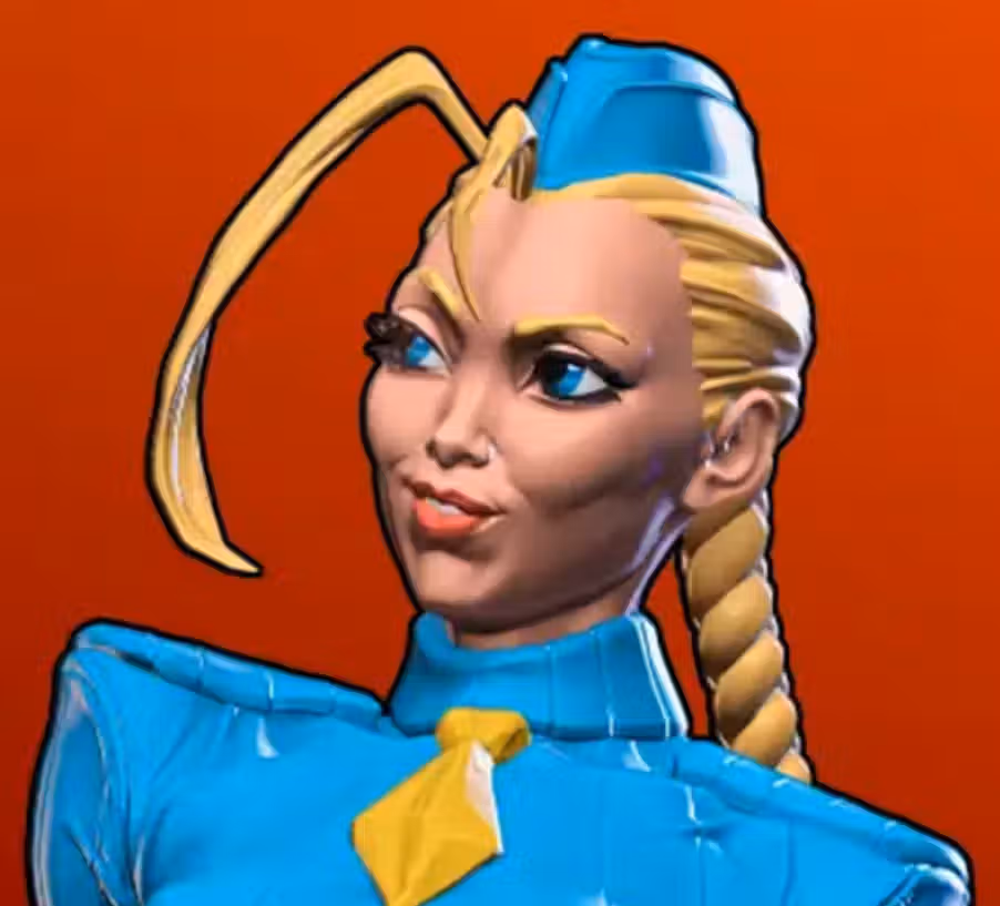 Cammy Statue | Street Fighter Fan Art by Yan-H SFW,NSFW 3d printed statue,3d printed,3d printed figure,nsfw statue,Cammy statue,Street Fighter statue