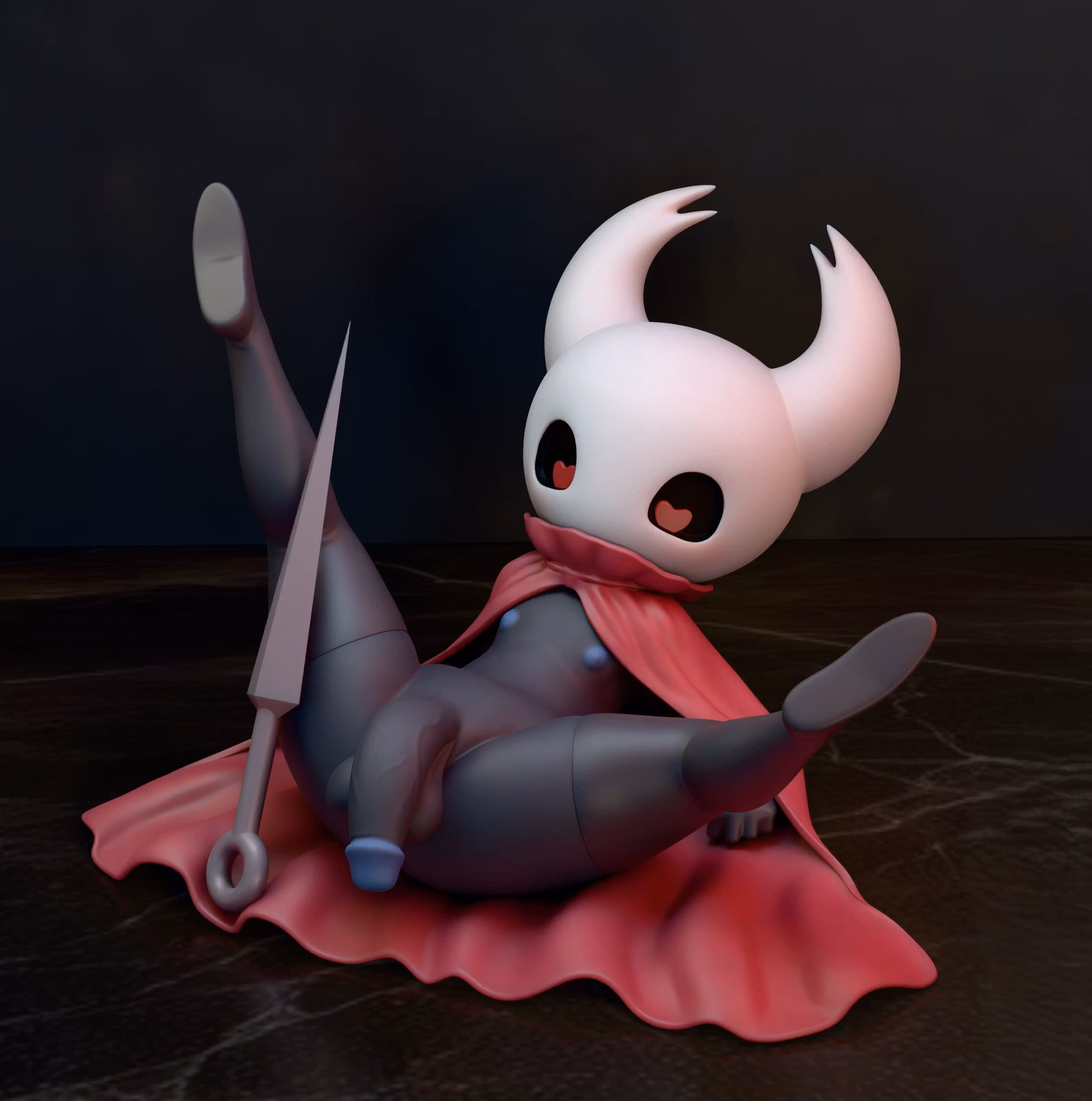 Hornet Statue | Hollow Knight Fan Art by Rayder_R NSFW,Futa 3d printed statue,3d printed,Hornet Statue,Hollow Knight Statue,nsfw statue,futa statue,futa figurines,futanari figurines,futanari statue