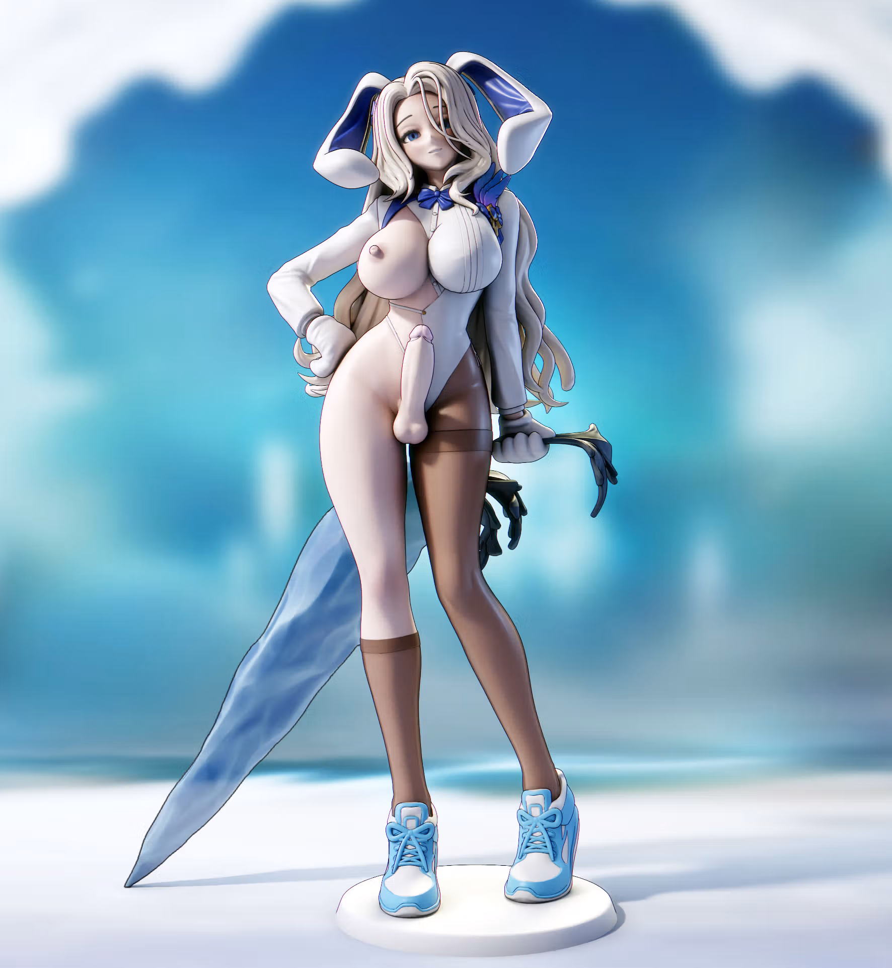 Bunny Darian Statue | Brown Dust II Fan Art by FunserviceSTL SFW,NSFW,Futa 3d printed,3d printed statue,nsfw statue,futa statue,Bunny Darian Statue,Brown Dust II Statue,futa figurines,futanari figurines,futanari statue