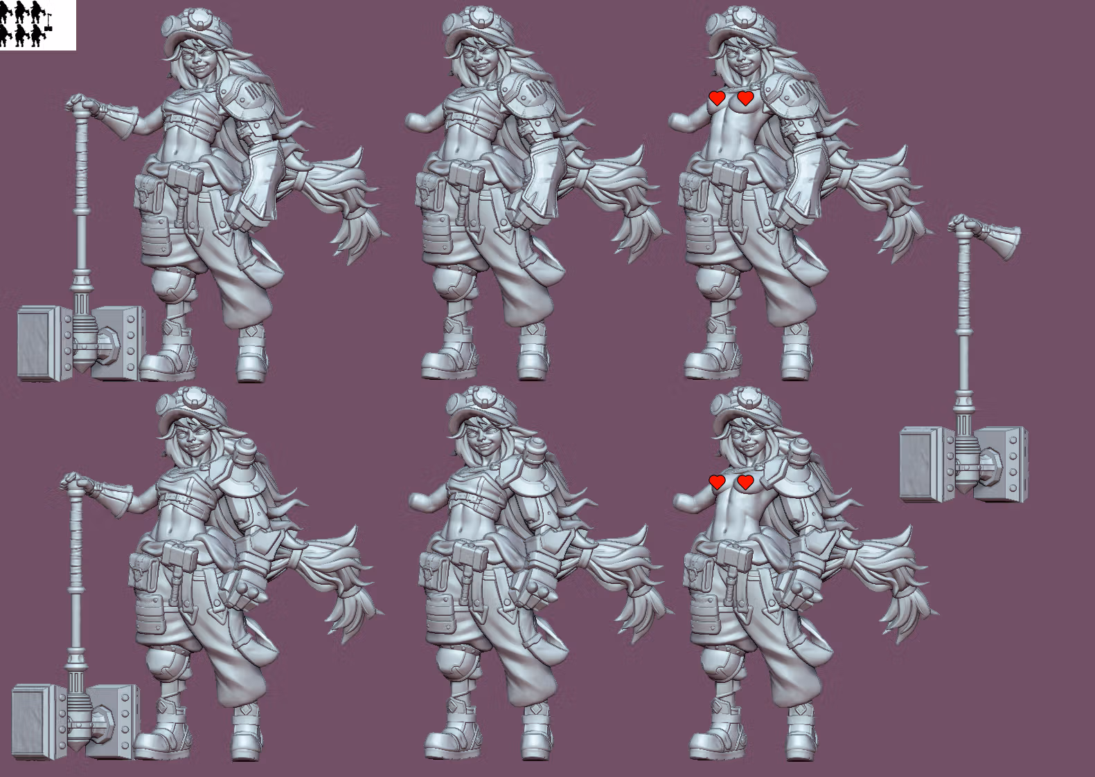 Morigan the Goblin mechanic Miniature | DnD Fan Art by Gaz Minis SFW,NSFW 3d printed,miniature,dnd miniature,Morigan the Goblin mechanic,3d printed miniature