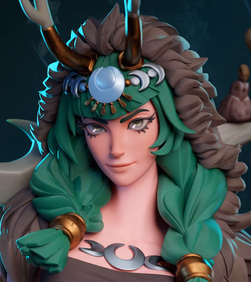 Artemis Statue | Hades Fan Art by Bulkamancer SFW 3d printed statue,3d printed,Artemis Statue,3d printed figure,Hades statue