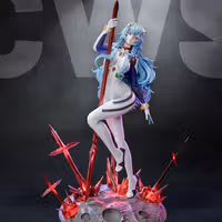 Rei Ayanami Statue | Evangelion Fan Art by CW Studios SFW,NSFW 3d printed statue,Evangelion statue,3d printed,Rei Ayanami Statue,3d printed figure,nsfw statue