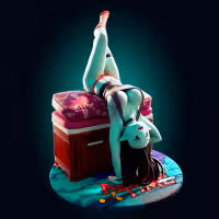 Marceline Vampire Statue | Adventure Time Fan Art by Officer Rhu SFW,NSFW,Futa 3d printed,Marceline Vampire statue,futa statue,Adventure Time statue,furry statue,nsfw statue,futa figurines,futanari figurines,futanari statue