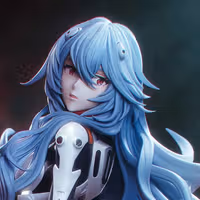 Ayanami Rei Statue | Evangelion Fan Art by Bulkamancer SFW 3d printed statue,3d printed,Ayanami Rei Statue,3d printed figure,Evangelion statue