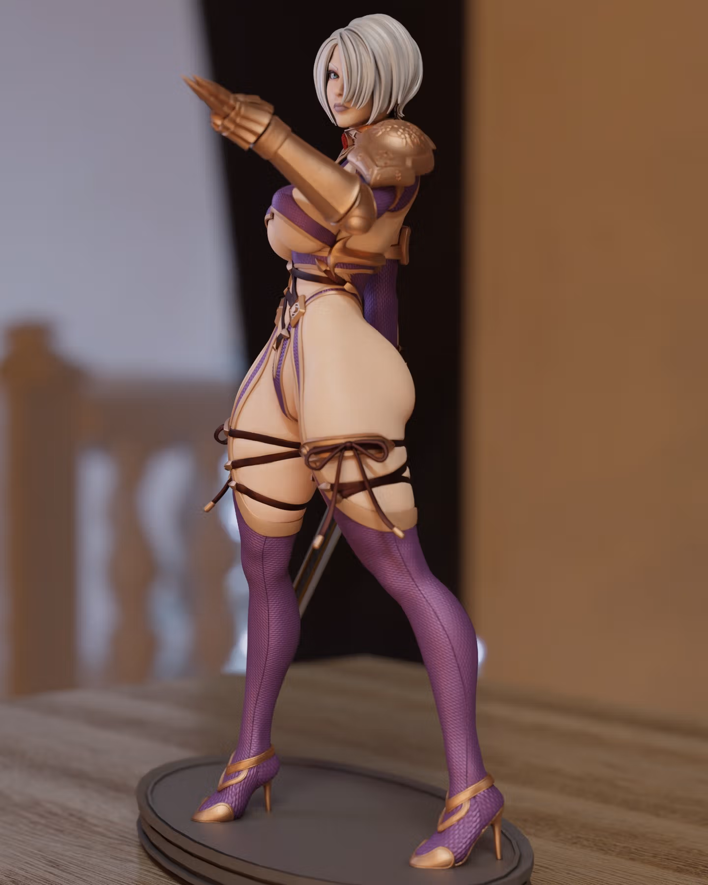 IVY Statue | Soul Calibur Fan Art by Momoji3d SFW,NSFW 3d printed statue,3d printed,nsfw statue,3d printed figure,IVY Statue,Soul Calibur statue