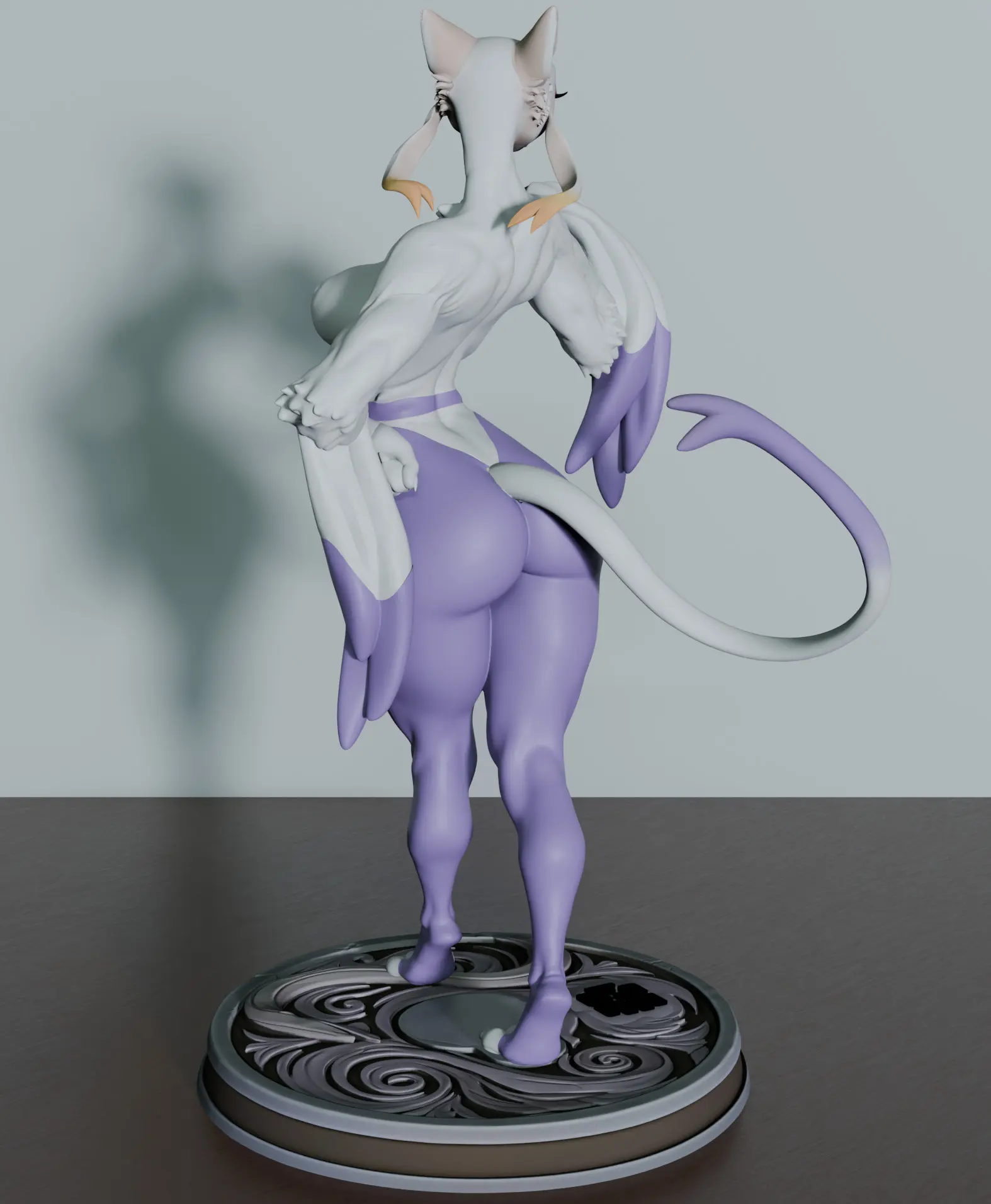 Mienshao Statue | Pokemon Fanart von SpiderFlameFigures NSFW 3d printed statue,3d printed,nsfw statue,3d printed figure,Mienshao statue,Pokemon statue,furry statue