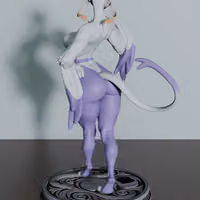 Mienshao Statue | Pokemon Fan Art by SpiderFlameFigures NSFW 3d printed statue,3d printed,nsfw statue,3d printed figure,Mienshao statue,Pokemon statue,furry statue