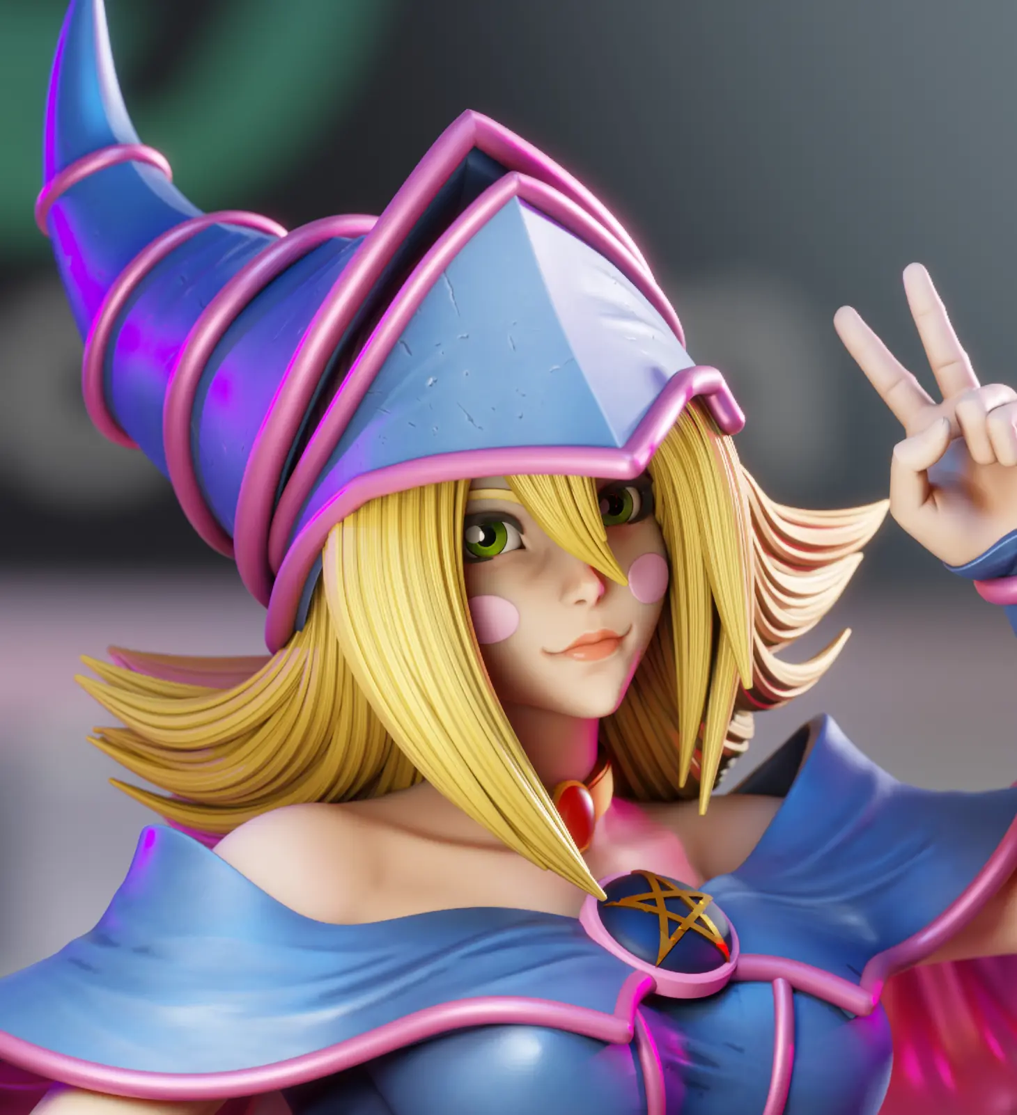 Dark Magician Girl Statue | Yu-Gi-Oh! Fan Art by 3Dmoonn SFW,NSFW 3d printed,3d printed statue,Dark Magician Girl Statue,Yu-Gi-Oh! statue,nsfw statue