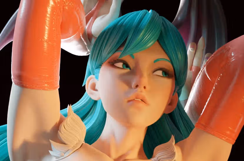 Morrigan Aensland Statue | Darkstalkers Fan Art by E.S Monster SFW,NSFW 3d printed statue,3d printed,nsfw statue,3d printed figure,Morrigan Aensland Statue,Darkstalkers Statue