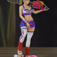 Statua Juliet Starling | Lollipop Chainsaw Fan art di Momoji3d SFW,NSFW 3d printed,3d printed statue,nsfw statue,Juliet Starling statue,Lollipop Chainsaw statue,3d printed figure