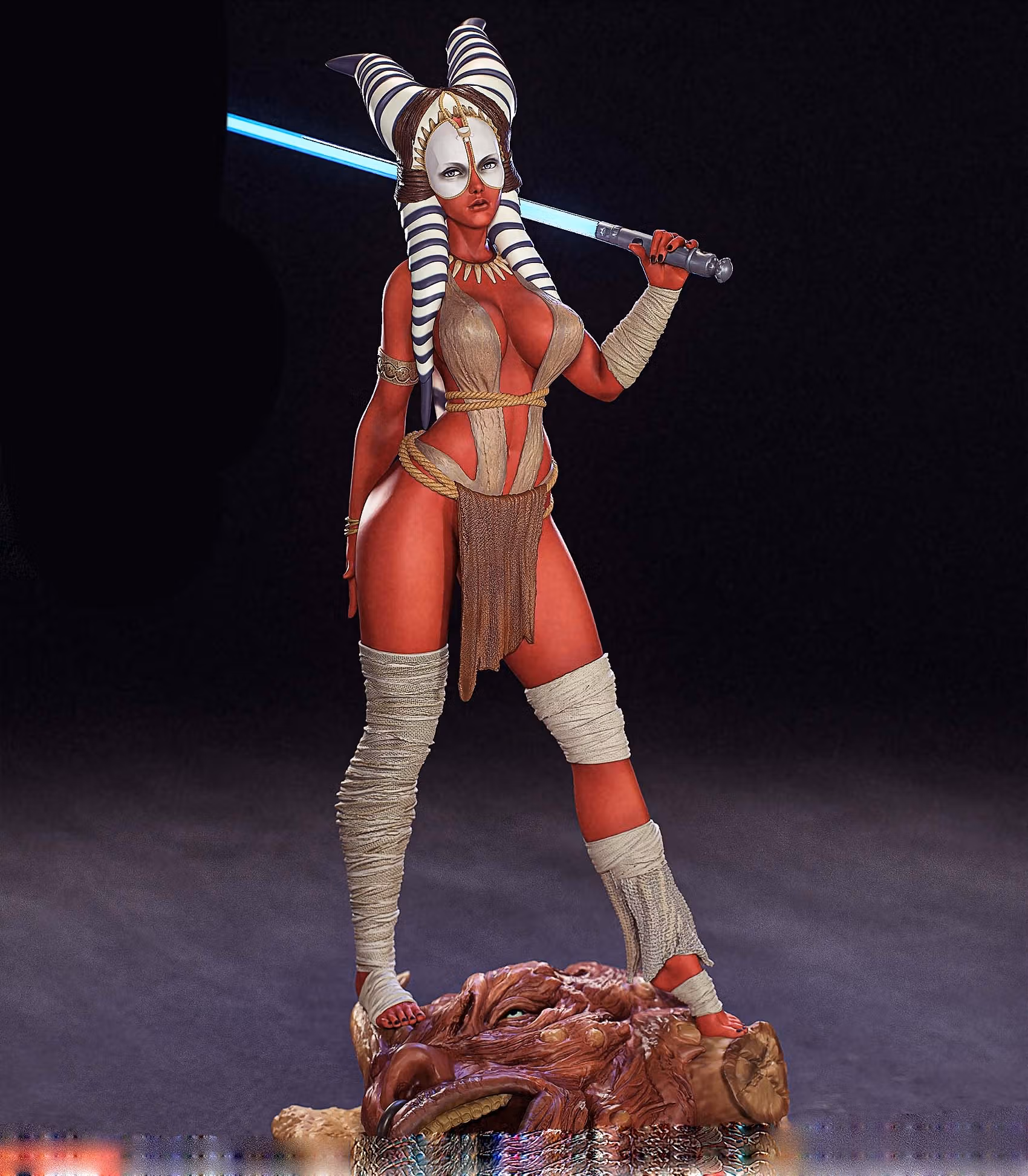 Figura Shaak-Ti | Star Wars Fanart autorstwa PEACHFIGURE SFW,NSFW 3d printed,3d printed statue,Shaak-Ti statue,Star Wars statue,nsfw statue