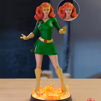 Jean Grey Statue | X-Men Fan Art by TrickorTreat3D SFW,NSFW 3d printed,3d printed statue,Jean Grey statue,marvel statue,nsfw statue