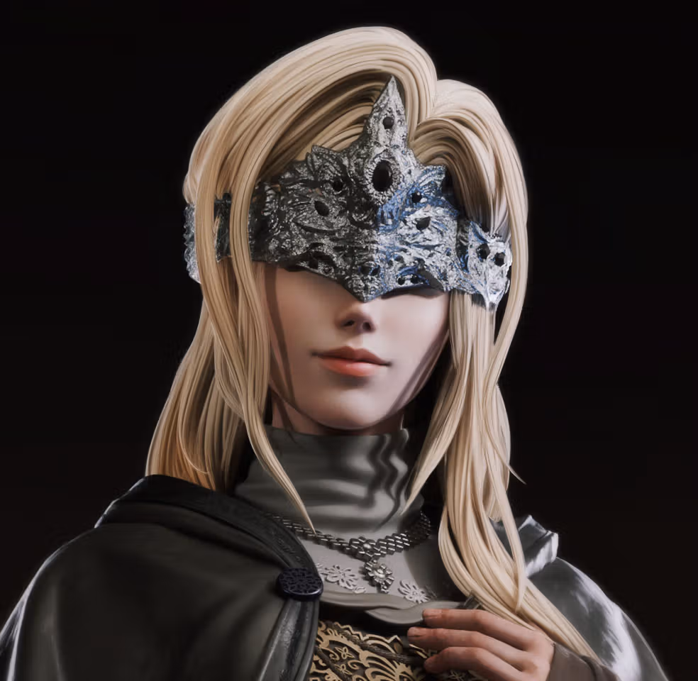 Fire Keeper Statue | Dark Souls Fan Art by Bulkamancer SFW 3d printed statue,3d printed,Fire Keeper Statue,3d printed figure,Dark Souls statue