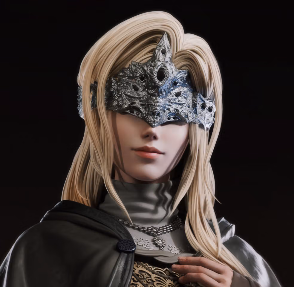 Fire Keeper Statue | Dark Souls Fan Art by Bulkamancer SFW 3d printed statue,3d printed,Fire Keeper Statue,3d printed figure,Dark Souls statue