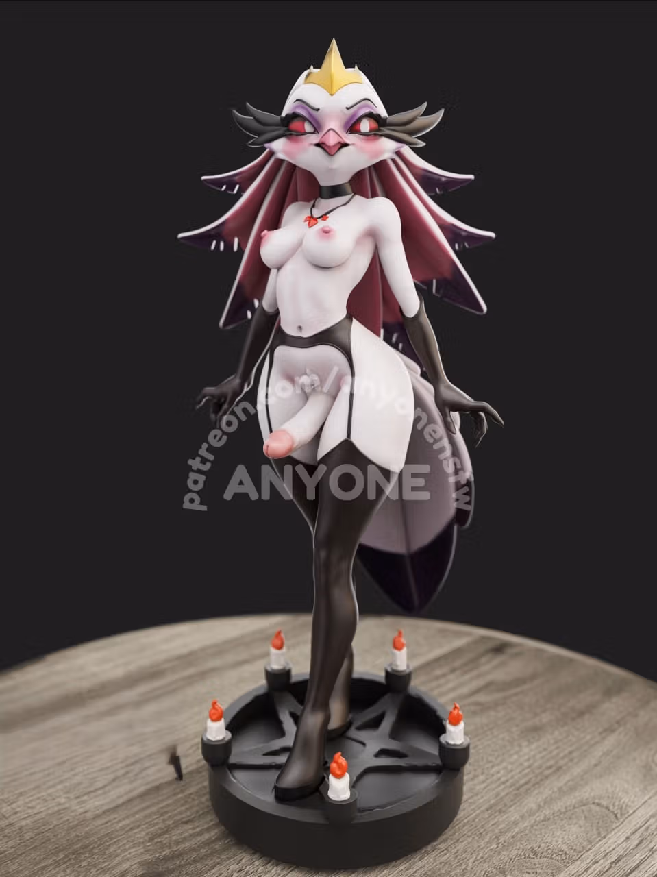 Stella Statue | Helluva Boss Fan Art by Anyonensfw SFW,NSFW,Futa 3d printed,3d printed statue,nsfw statue,futa statue,Stella Statue,Helluva Boss Statue,futa figurines,futanari figurines,futanari statue,furry statue