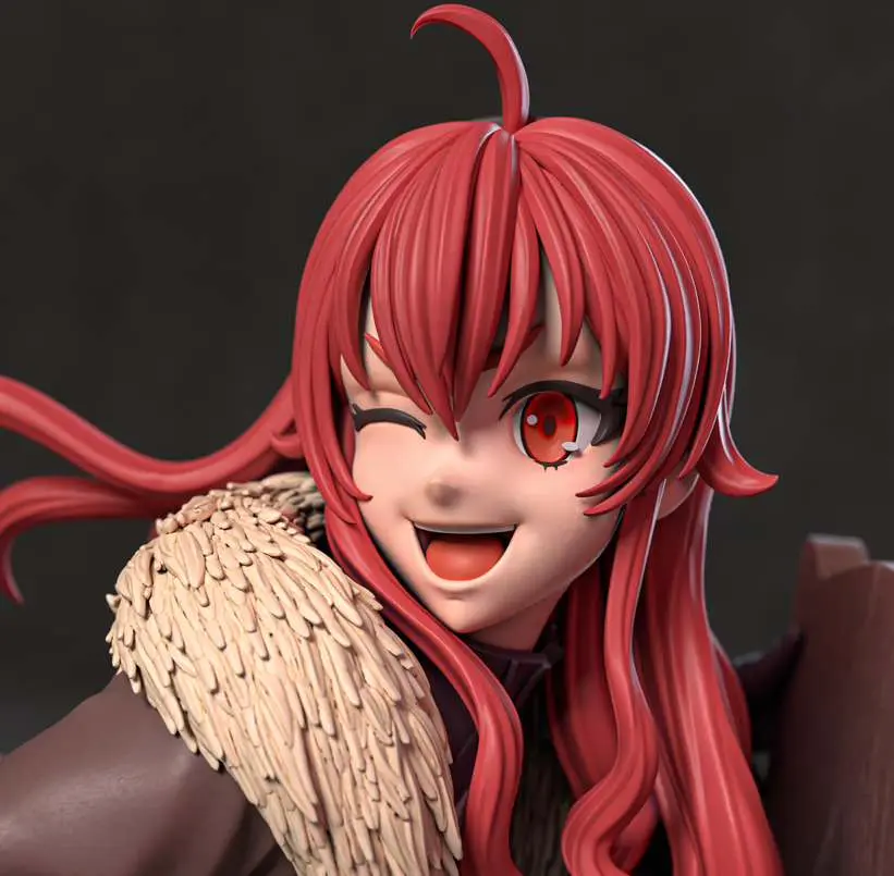 Eris Greyrat Statue | Mushoku Tensei Fanart von Azerama SFW,NSFW 3d printed,3d printed statue,nsfw statue,Eris Greyrat Statue,Mushoku Tensei statue
