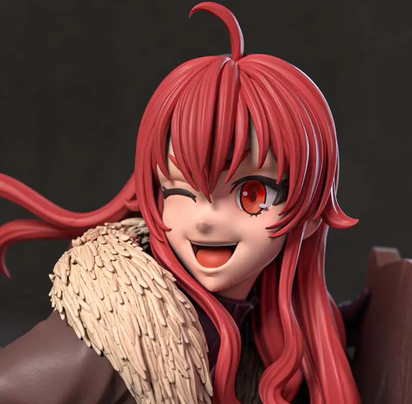 Eris Greyrat Statue | Mushoku Tensei Fan Art by Azerama SFW,NSFW 3d printed,3d printed statue,nsfw statue,Eris Greyrat Statue,Mushoku Tensei statue