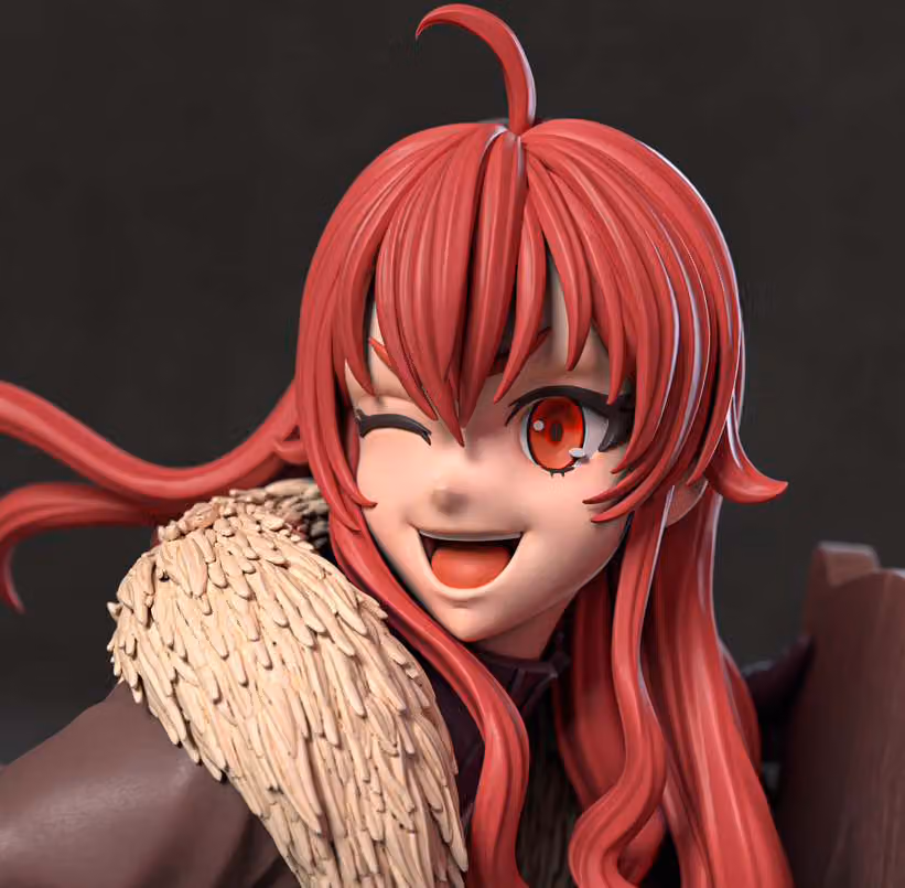 Eris Greyrat Statue | Mushoku Tensei Fan Art by Azerama SFW,NSFW 3d printed,3d printed statue,nsfw statue,Eris Greyrat Statue,Mushoku Tensei statue