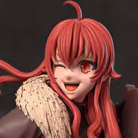 Eris Greyrat Statue | Mushoku Tensei Fanart von Azerama SFW,NSFW 3d printed,3d printed statue,nsfw statue,Eris Greyrat Statue,Mushoku Tensei statue