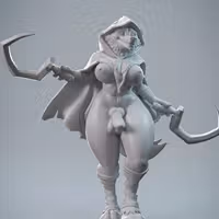 Bad Wolf Statue | Puss in Boots Fan Art by Anyonensfw SFW,NSFW,Futa 3d printed,3d printed statue,Bad Wolf Statue,Puss in Boots,furry statue,nsfw statue,futa statue,futa figurines,futanari figurines,futanari statue