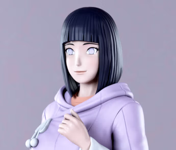 Statua Hinata | Naruto Fan art di Zahen Studio SFW,NSFW 3d printed,3d printed statue,nsfw statue,Hinata statue,Naruto statue,3d printed figure