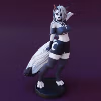 Loona Statue | Helluva boss Fan Art by FunserviceSTL SFW,NSFW 3d printed statue,nsfw statue,Helluva boss statue,Loona Statue,3d printed figure,3d printed,futa figurines,futanari figurines,futanari statue,futa statue,furry statue
