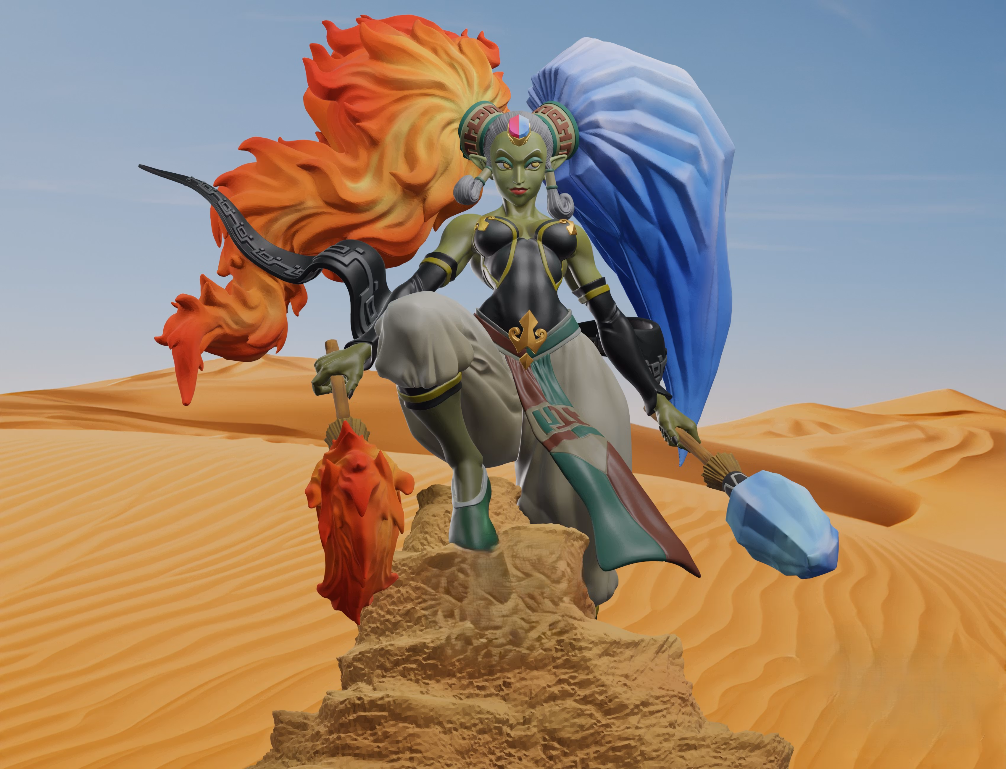 Twinrova Statue | The Legend of Zelda Fan Art by Freyas Fantasys SFW,NSFW,Futa 3d printed statue,3d printed,nsfw statue,futa statue,Twinrova Statue,The Legend of Zelda Statue,futa figurines,futanari figurines,futanari statue
