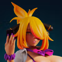 Gyaru Cynthia Statue | Pokemon Fan Art by Officer Rhu SFW,NSFW,Futa 3d printed statue,3d printed,nsfw statue,futa statue,Cynthia Statue,pokemon statue,futa figurines,futanari figurines,futanari statue