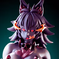 Hellhound Statue | Monster Girl Fan Art by Officer Rhu SFW,NSFW,Futa 3d printed statue,3d printed,nsfw statue,futa statue,Hellhound Statue,Monster Girl Statue,futa figurines,futanari figurines,futanari statue,furry statue
