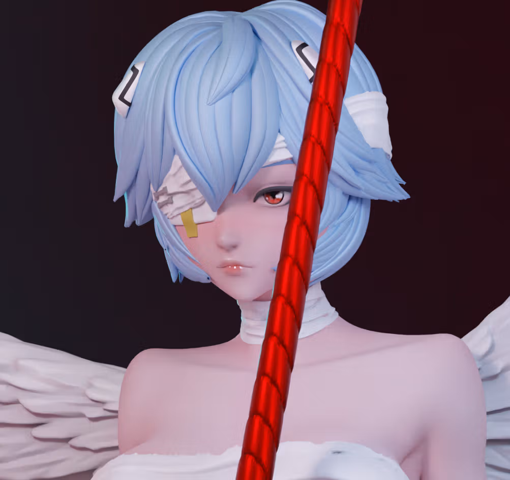 Statue Rei Ayanami | Evangelion Fan art par Momoji3d SFW,NSFW 3d printed,3d printed statue,nsfw statue,Rei Ayanami statue,Evangelion statue