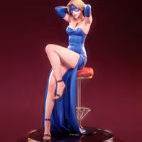 Blonde Blazer Statue | Blonde Blazer Fanart von Kuru Figure SFW 3d printed statue,Dispatch statue,Blonde Blazer statue,3d printed figure,3d printed
