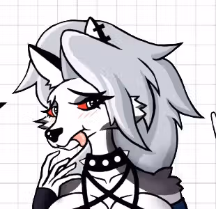 Loona v5 Sticker | Helluva Boss Vinyl Sticker SFW,NSFW furry sticker,Helluva Boss sticker,loona nsfw,loona sticker,stickers