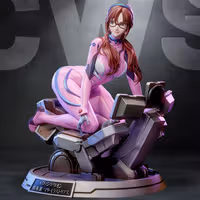 Mari Makinami Illustrious Statue | Evangelion Fan Art by CW Studios SFW,NSFW 3d printed statue,Evangelion statue,3d printed,Mari Makinami Illustrious Statue,3d printed figure,nsfw statue