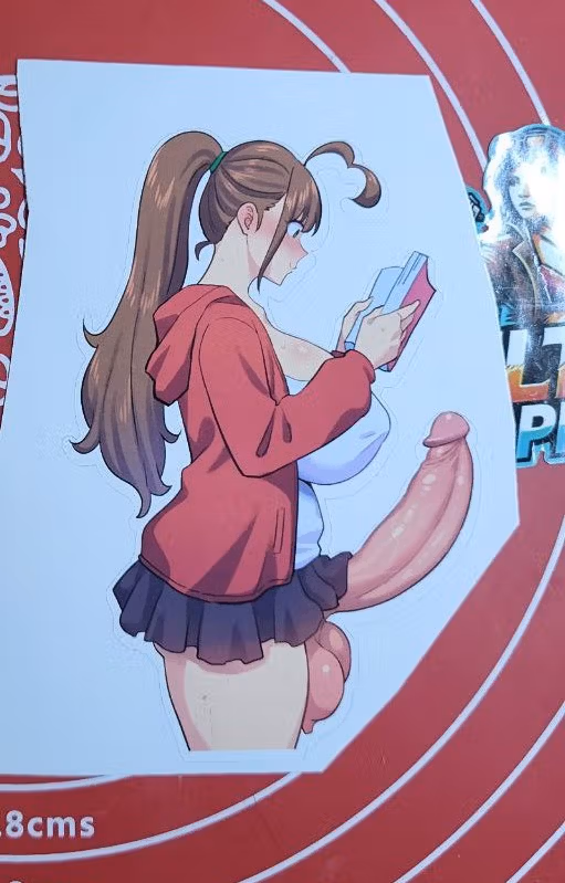 Midori Futa Sticker | Anime Futanari Stickers Ecchi Cartoon Futa futanari sticker,futa sticker,stickers,nsfw sticker,midori sticker 