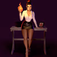 Statue Azula Office | Avatar The last Airbender Fan art par Azaak3d SFW 3d printed statue,3d printed,sfw statue,Azula statue,Avatar The last Airbender Statue