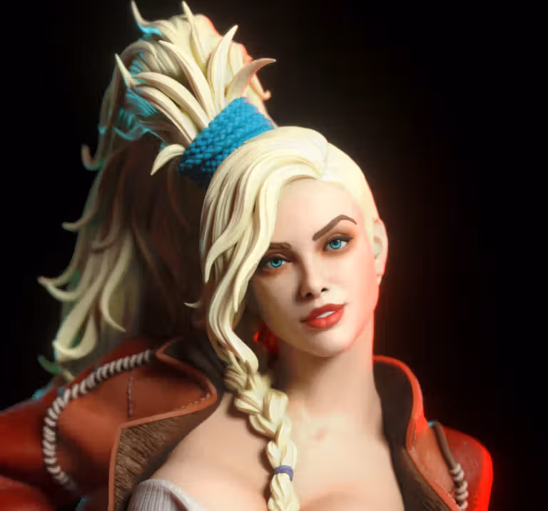 Gemma Blacksmith Statue | Monster Hunter Fan Art by TorridaMinis SFW,NSFW 3d printed,3d printed statue,nsfw statue,3d printed figure,Monster Hunter Statue,Gemma Blacksmith Statue