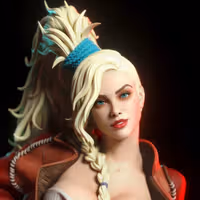 Gemma Blacksmith Statue | Monster Hunter Fanart von TorridaMinis SFW,NSFW 3d printed,3d printed statue,nsfw statue,3d printed figure,Monster Hunter Statue,Gemma Blacksmith Statue