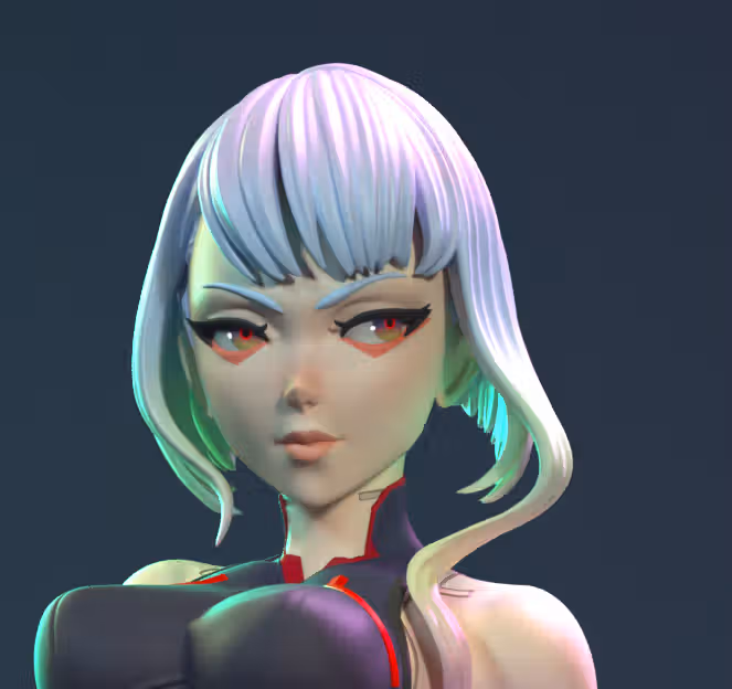 Lucy Statue | Cyberpunk Edgerunners Fan Art by Dinamuuu3d SFW,NSFW 3d printed statue,3d printed,Lucy Statue ,3d printed figure,nsfw statue,Cyberpunk Edgerunners statue