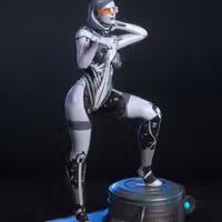 Edi Statue | Mass Effect Fan Art by TorridaMinis SFW,NSFW,Futa 3d printed,3d printed statue,nsfw statue,3d printed figure,Edi Statue,Mass Effect Statue,futa figurines,futanari figurines,futanari statue,futa statue