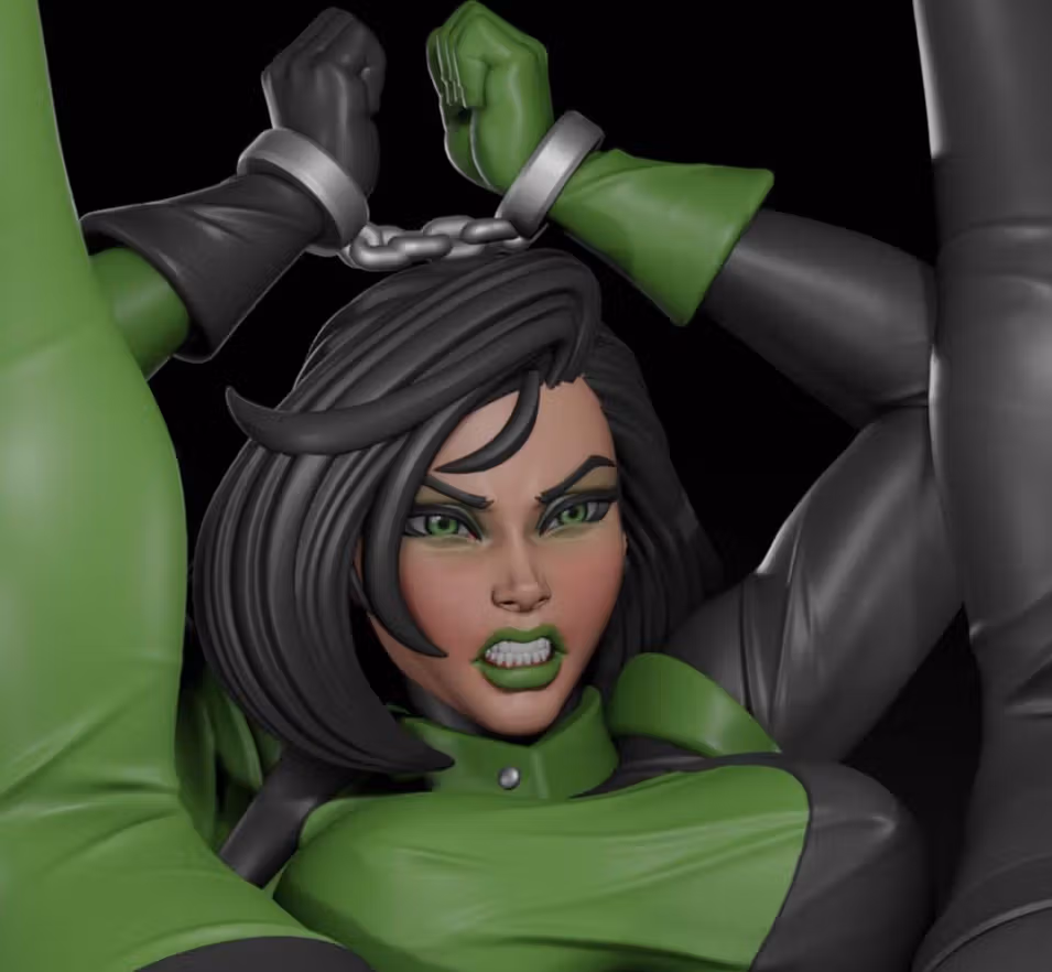 Shego Statue | Kim Possible Fanart von Digital Dark SFW,NSFW,Futa 3d printed statue,3d printed,nsfw statue,3d printed figure,Shego Statue,Kim Possible,futa statue,futa figurines,futanari figurines,futanari statue