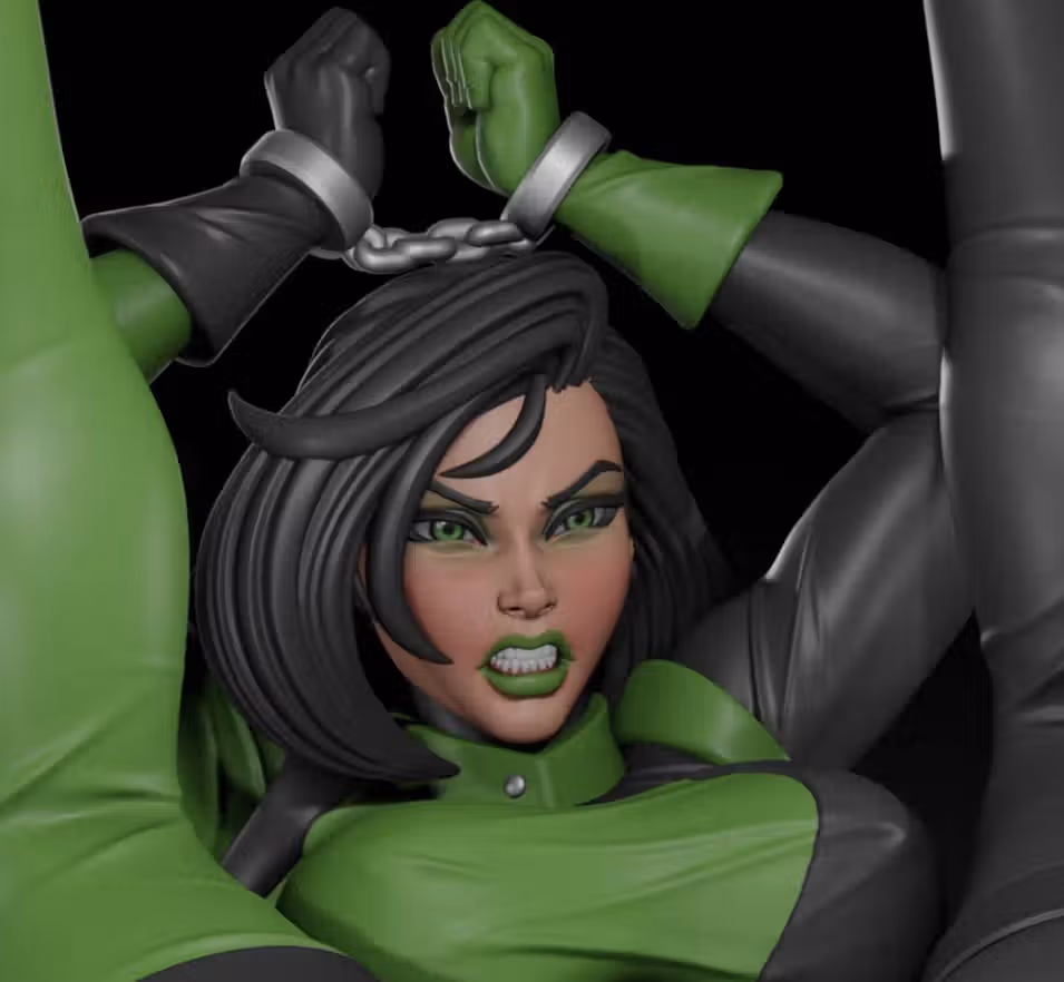 Shego Statue | Kim Possible Fan Art by Digital Dark SFW,NSFW,Futa 3d printed statue,3d printed,nsfw statue,3d printed figure,Shego Statue,Kim Possible,futa statue,futa figurines,futanari figurines,futanari statue